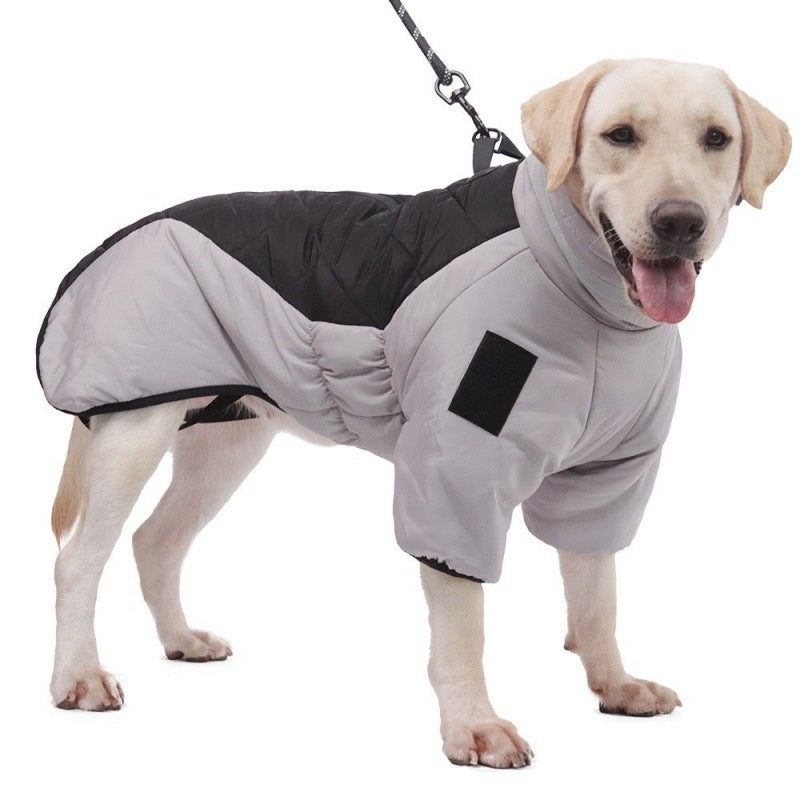 Winter Hundemantel wasserdicht | Warme, dick gefütterte Hundejacke für große Hunde
