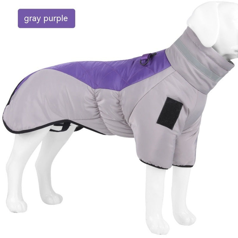 Winter Hundemantel wasserdicht | Warme, dick gefütterte Hundejacke für große Hunde