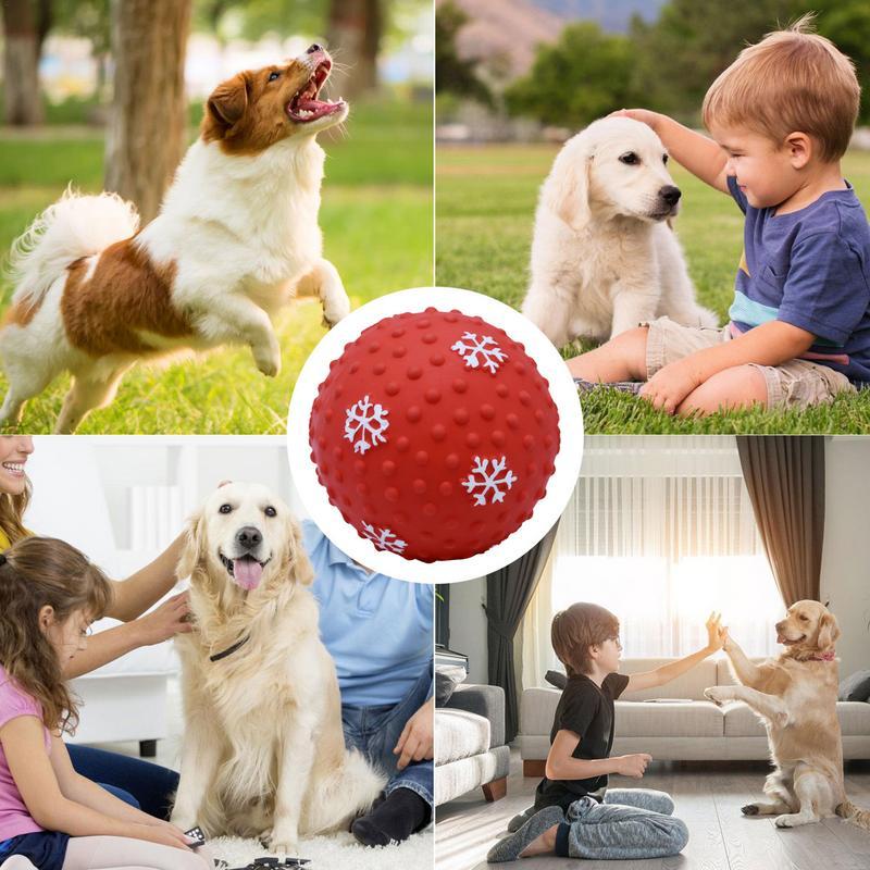 Hundespielzeug Bälle | Interaktiv, zahnfreundlich & festlich für Hunde und Welpen