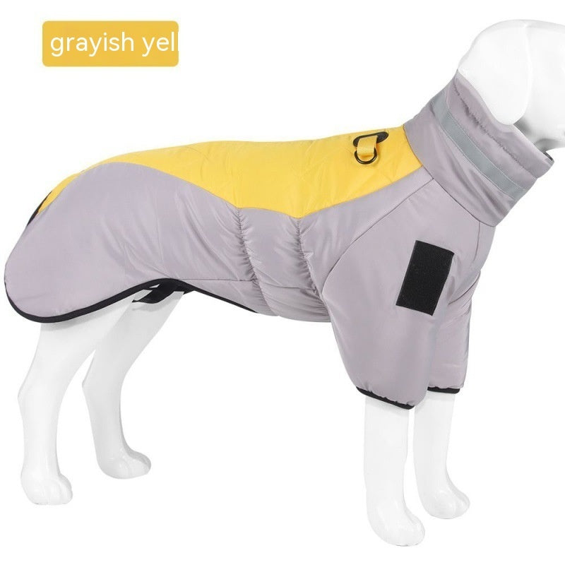 Winter Hundemantel wasserdicht | Warme, dick gefütterte Hundejacke für große Hunde