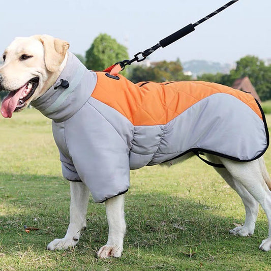 Winter Hundemantel wasserdicht | Warme, dick gefütterte Hundejacke für große Hunde