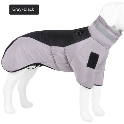 Winter Hundemantel wasserdicht | Warme, dick gefütterte Hundejacke für große Hunde